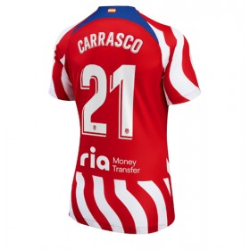 Damen Fußballbekleidung Atletico Madrid Yannick Carrasco #21 Heimtrikot 2022-23 Kurzarm